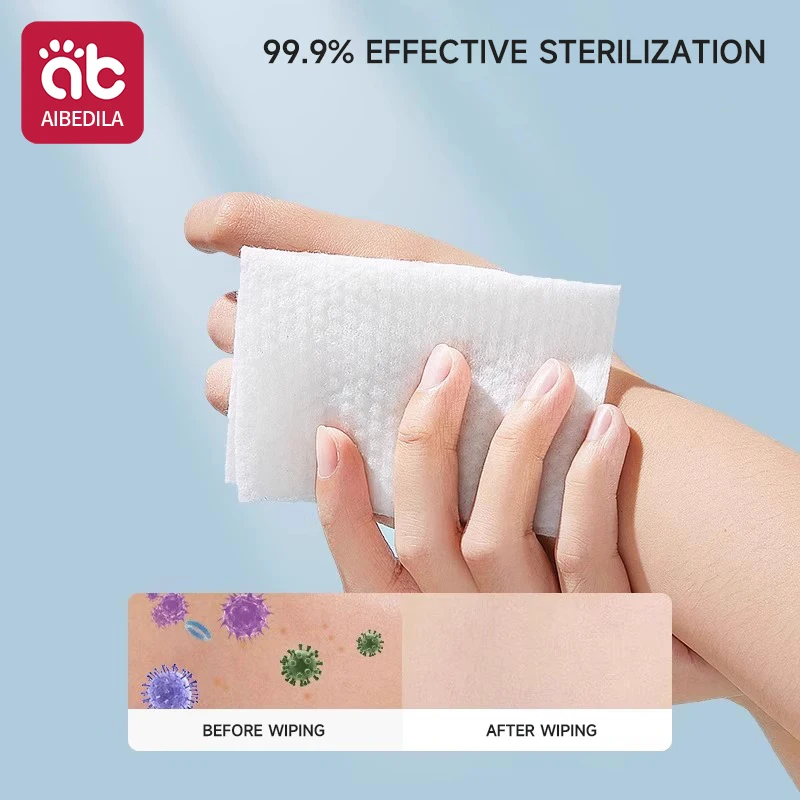 48枚入り/8パック ミニベビーワイプ 低刺激性＆無香料 超ソフト 敏感肌用 皮膚科医検査済み