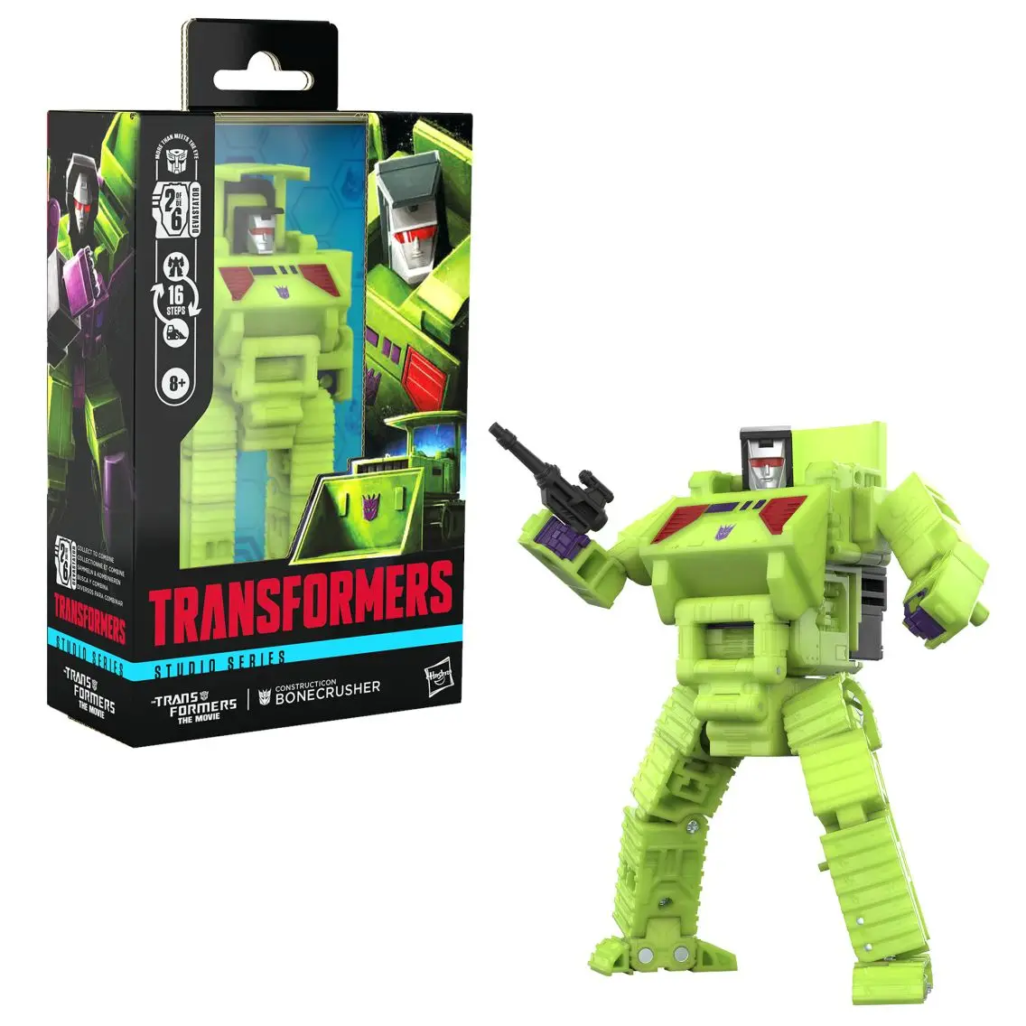 [สั่งซื้อล่วงหน้า] Hasbro Transformers Studio Series: Deluxe Class Transformers: The Movie Bonecrusher (ส่วนของ Devastator) คริสต์มาส