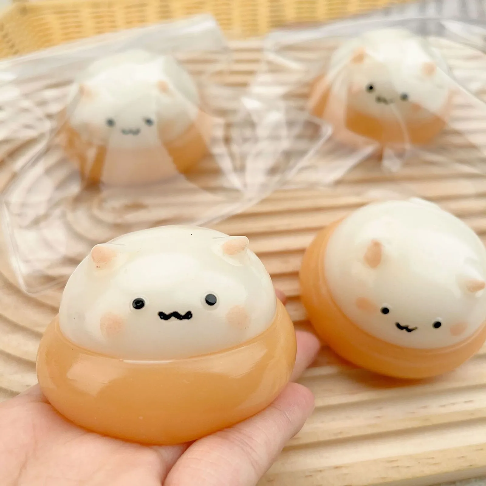 PU Slow Rebound Water Feeling Cream Cute Chestnut Hamster Squeezing Bursting Stress Relieving Toy Muddy Feeling Gifts for Girls