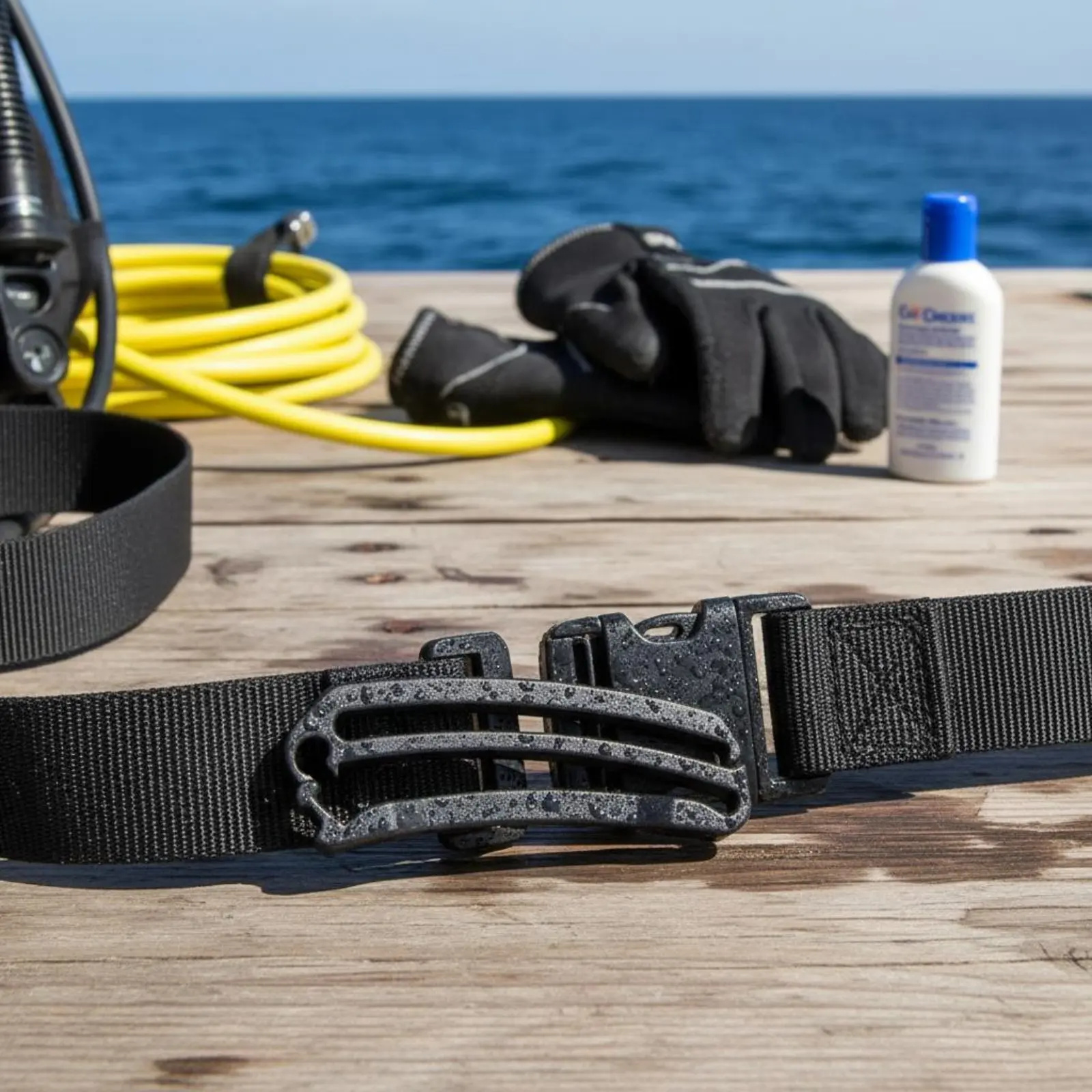 

2 Pieces BCD Strap Retainer Lightweight Diving Strap Tail Fastener Diving Weight Belt Retainer Long-Lasting Diving Strap End