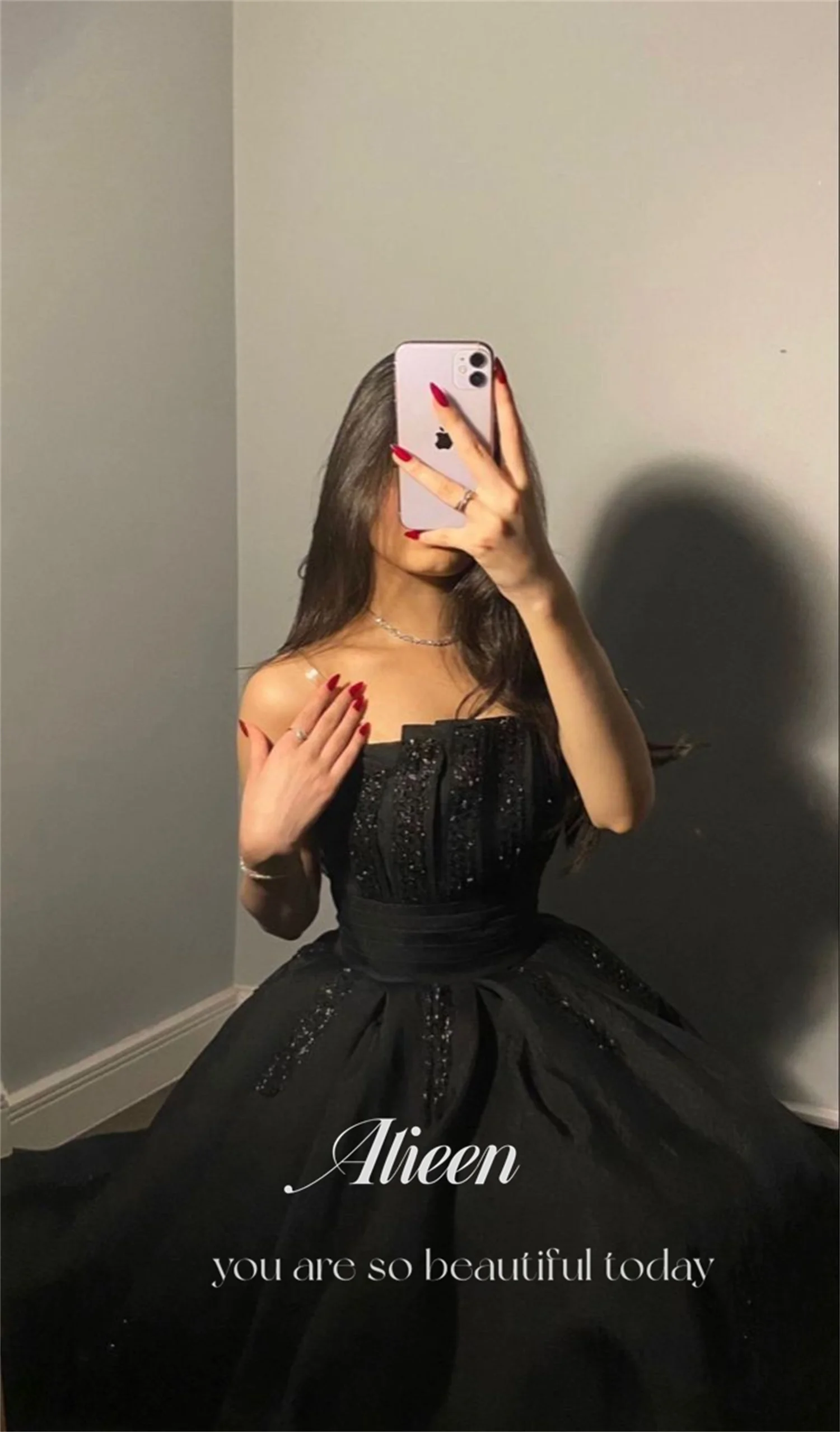 A-line Off the Shoulders Black Shiny Fashion Summer Dresses 2024 Luxury Dress for Weddings Evening Gown Prom customized