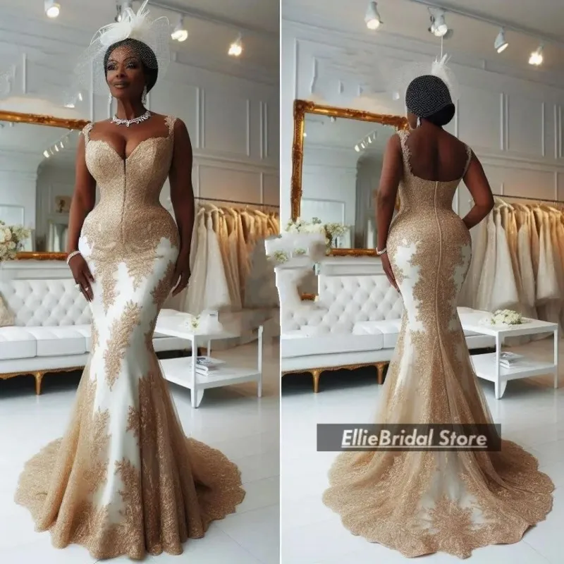 فساتين أم العروس الرسمية من الدانتيل مزينة بحورية البحر فستان زفاف الضيوف على شكل قلب مخصص