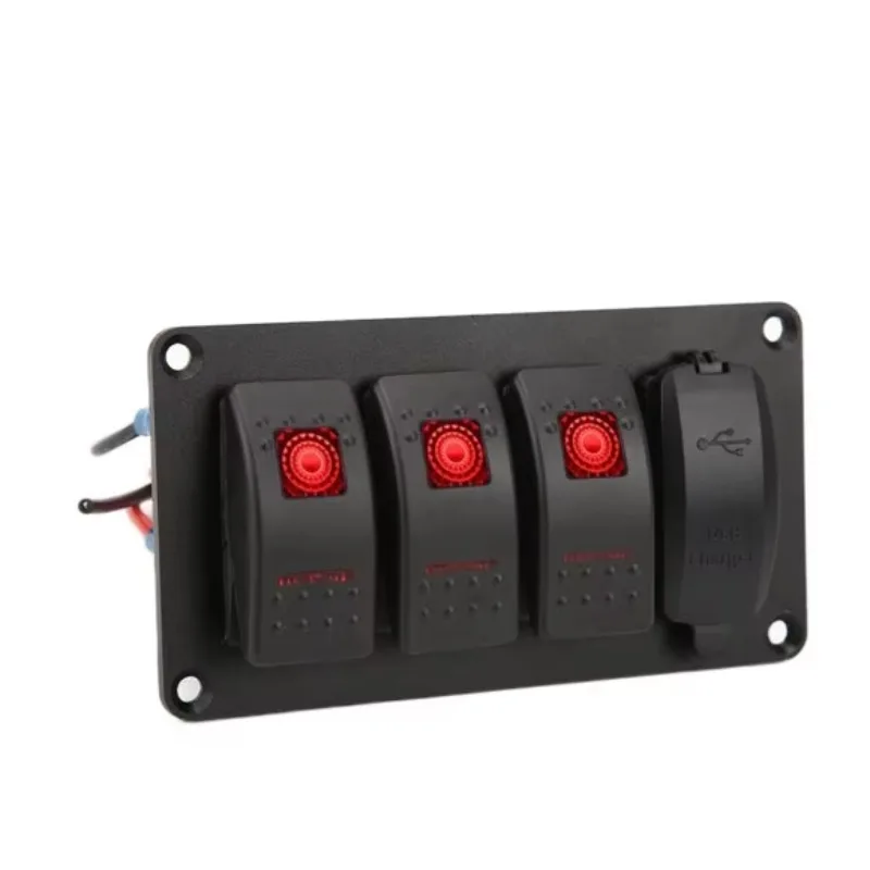 4 Gang Switch  12V Waterproof (Rocker Boat Marine)   Rocker Switch Panels      Hand Tools