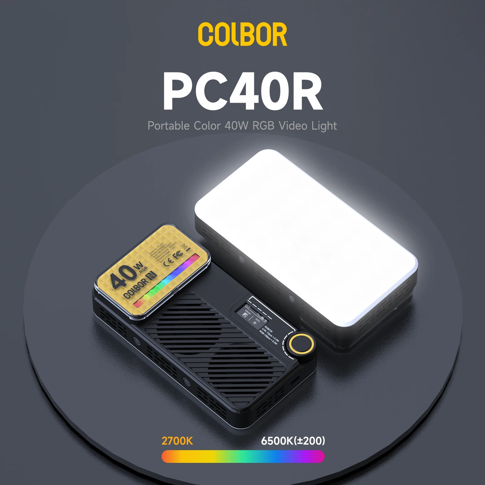 COLBOR PC40R RGB Карманный све – обзор и цена Photography Lighting Material