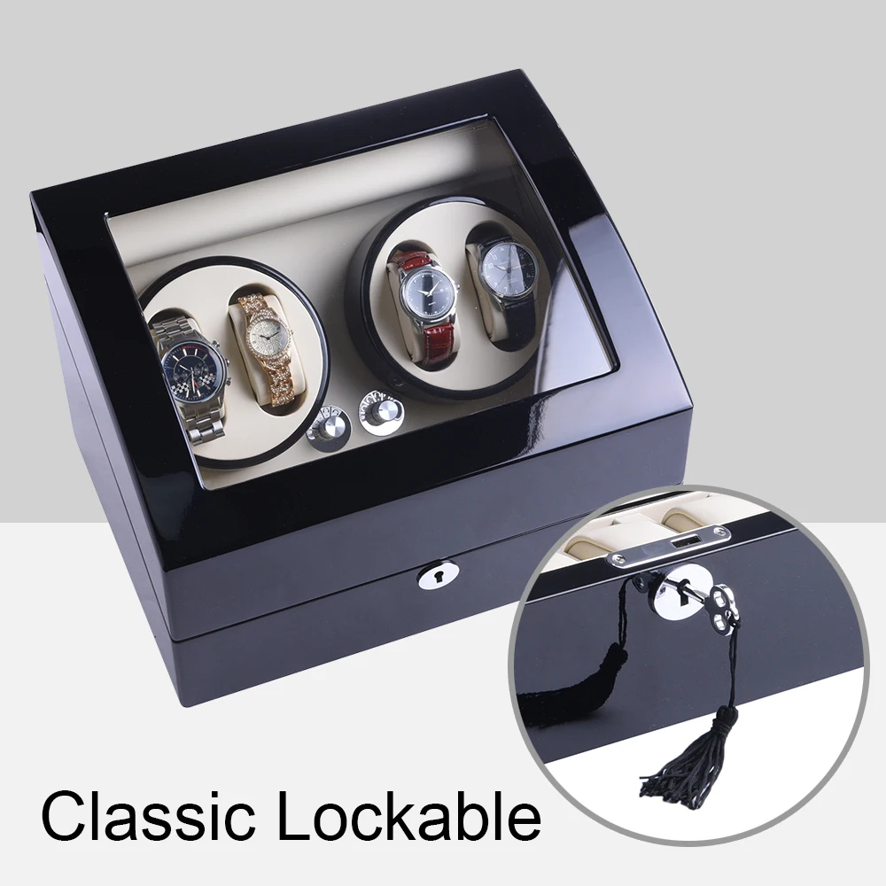 

Luxury Automatic Watch Winder Box 4+6 Mechanical Rotating Watches Storage Box Display Case