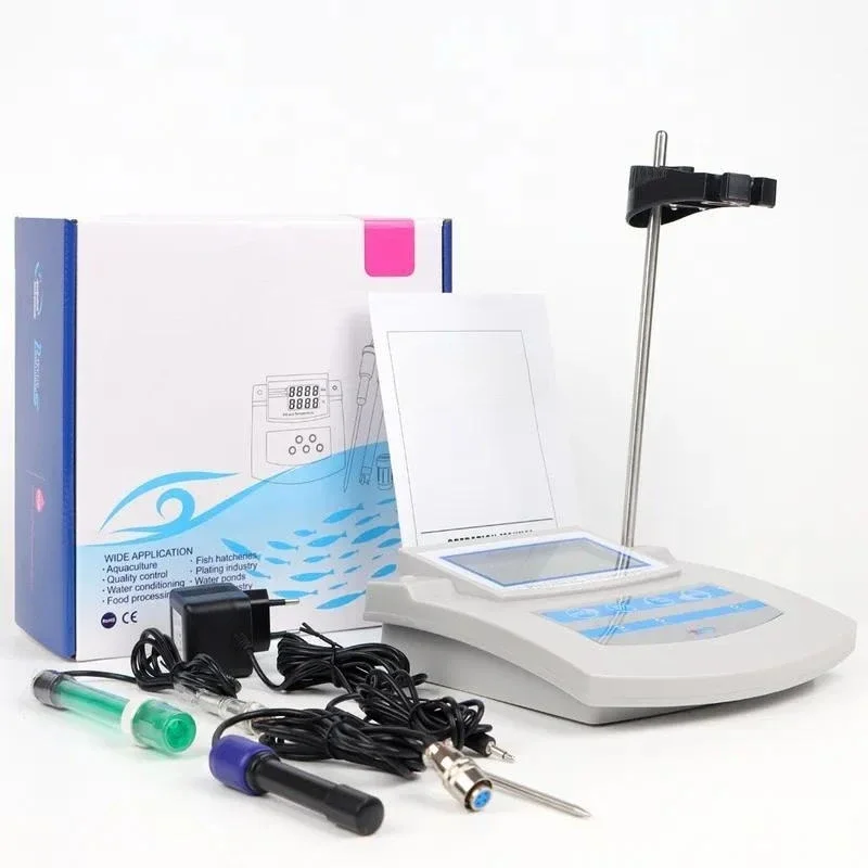 PHS-26C 6-in-1 Benchtop pH Meter, High Precision Digital Water Quality Analyzer with Temp Testing