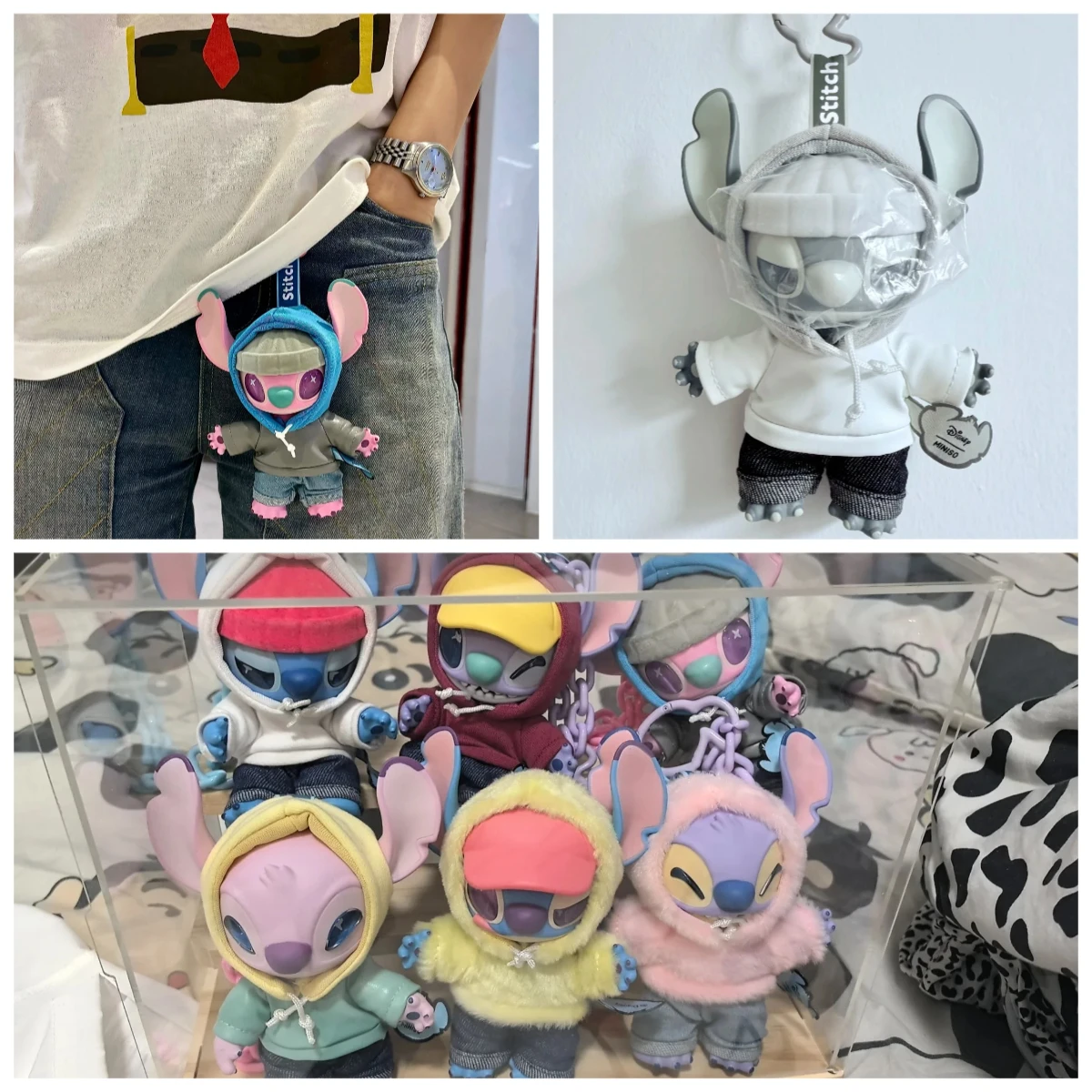 

Disney Stitch Bite Series Enamel Model Blind Box Toys Miniso Co-Branded Fast Shipping Collectible Figures