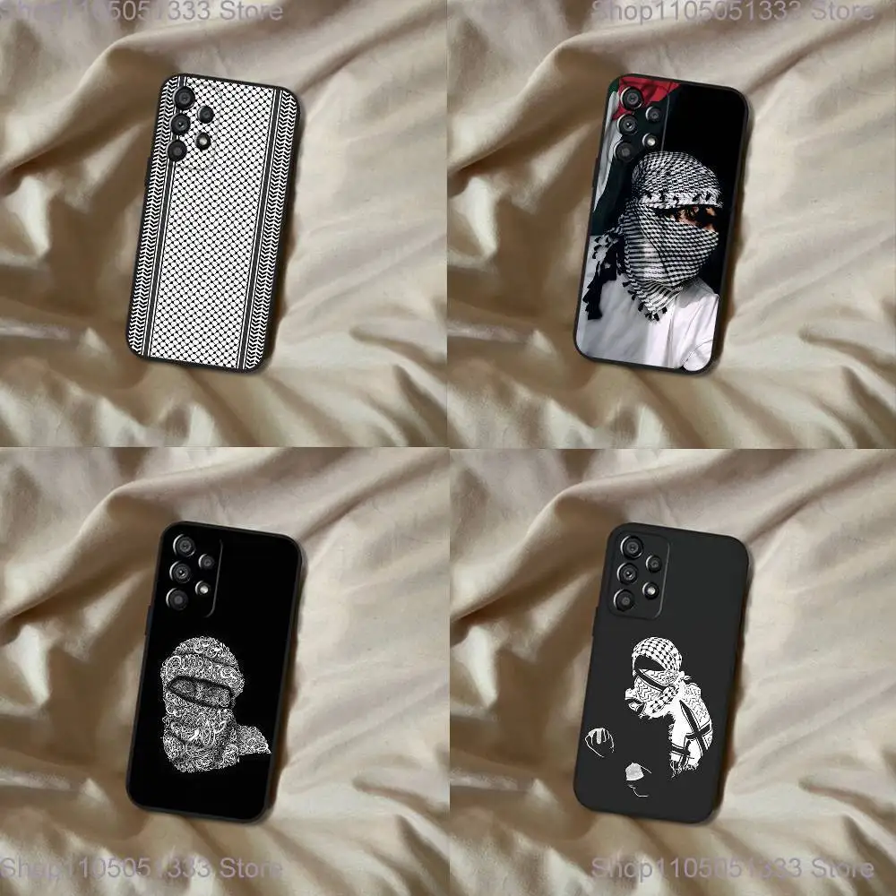 

Hattah Keffiyeh Fashion Phone Case For Samsung Galaxy A20,A21s,A22,A31,A32,A52,A53,A72,73,A80 Soft Black Cover