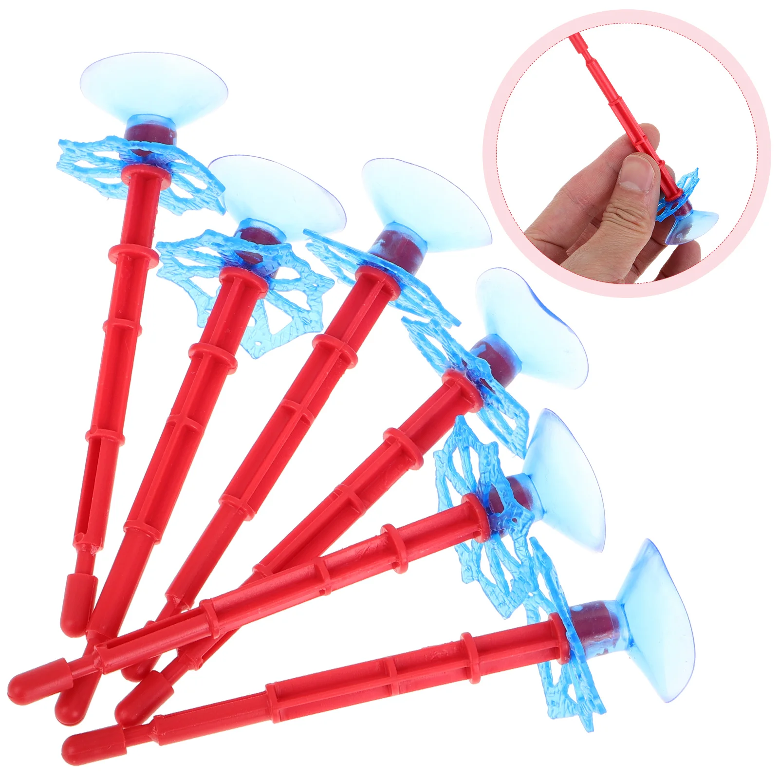 

6pcs Suction Cup Arrows Spider Web Wrist Launcher Arrows Replacement Kids Spider Role Playing Prop For Kids Bow Toy For Outdoor