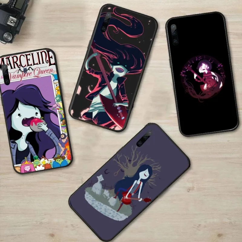 Anime Marceline Mobile Cell Phone Case for Huawei P50 P40 P30 Pro Lite P Smart 2021 2019 Magic 3 Black Soft Phone Cover Funda