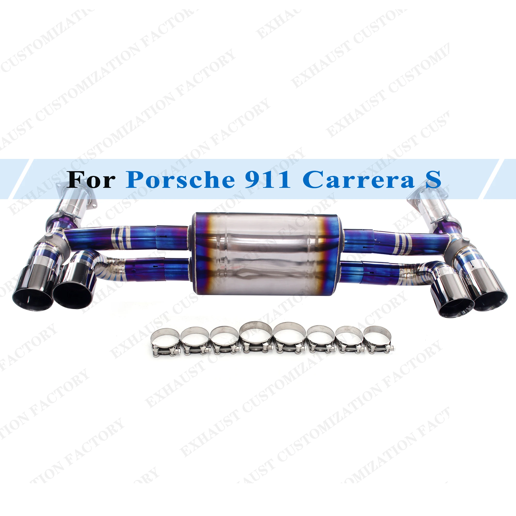 Performance Exhaust System Catless Downpipe for Porsche 911 Carrera S Cabriolet 3.0T  Sports Car