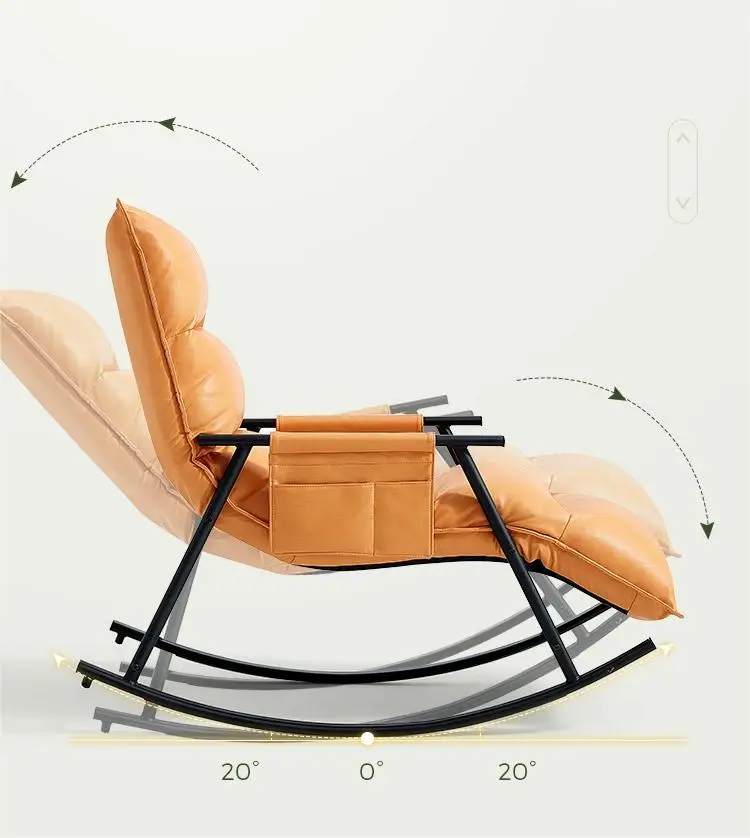 تصميم حديث متين وقابل للتعديل للجلوس والكذب كرسي هزاز كرسي هزاز للترفيه #3