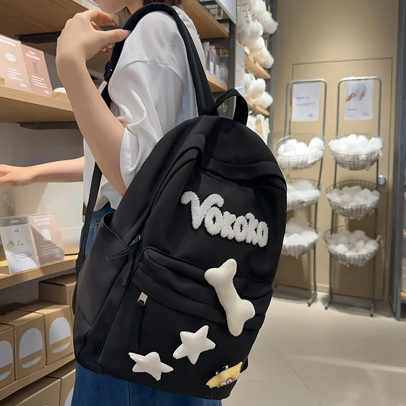 Urocze damskie plecaki wodoodporne z nylonu, plecak szkolny dla uczennic, dziewcząt, kawaii plecak na laptopa i książki, mochilas