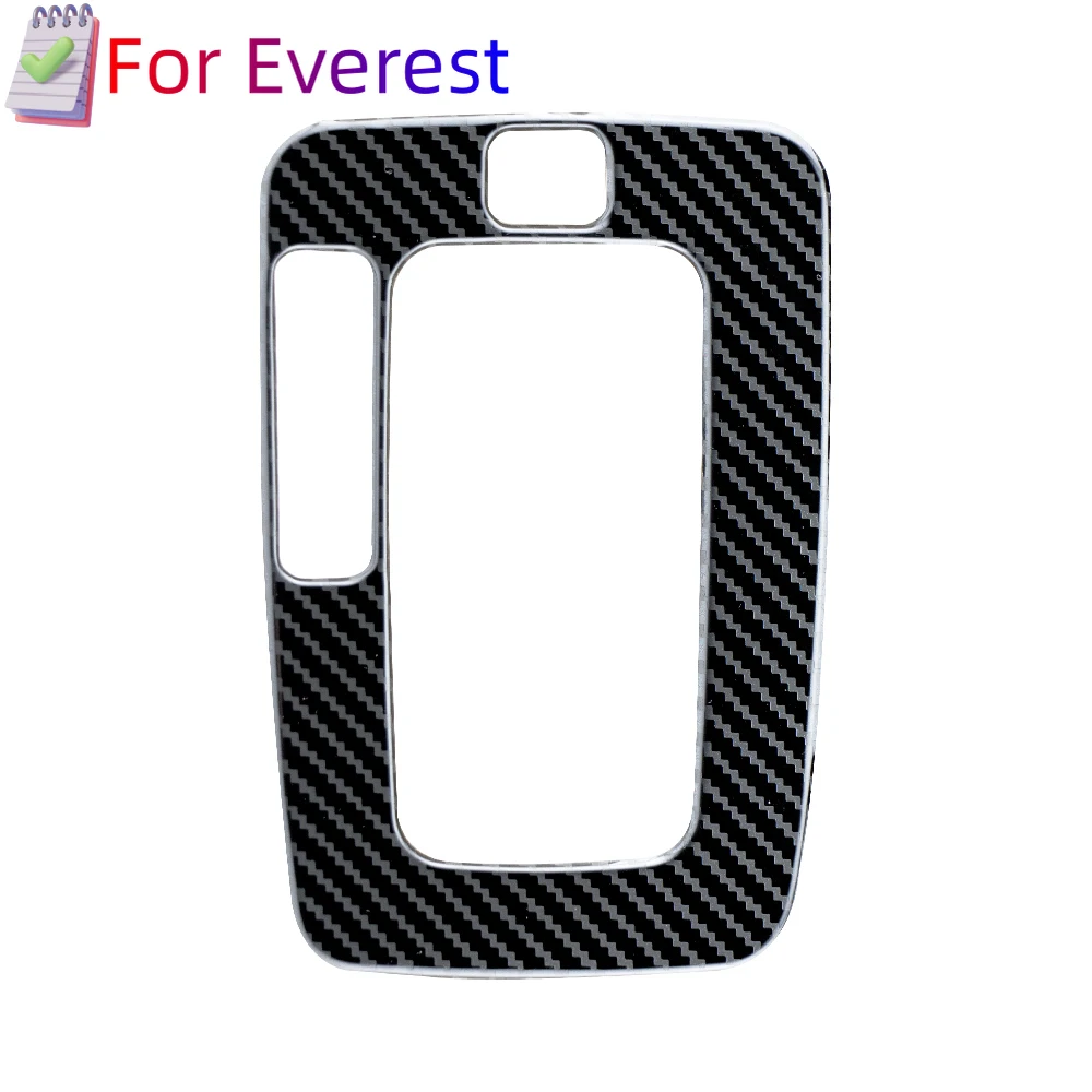Carbon Fiber Car Gear Head Shift Panel Cover for Ford Ranger Everest Endeavour 2015-2021 LHD Gear Decoration Accessories