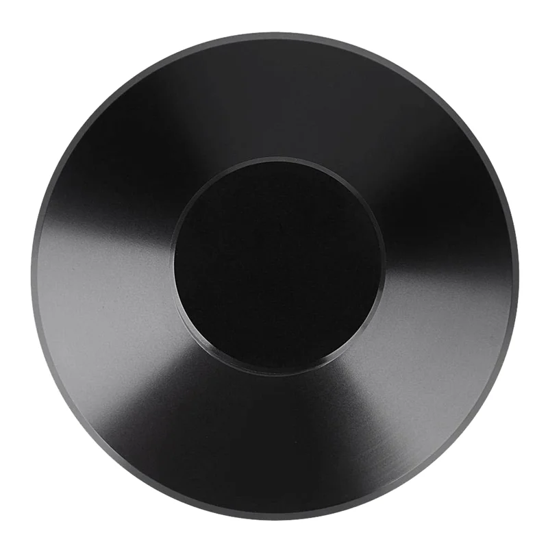 バランスの取れた金属ディスク、ターンテーブルディスクスタビライザー、ウェイトクランプ、黒色のlpビニールレコードプレーヤー