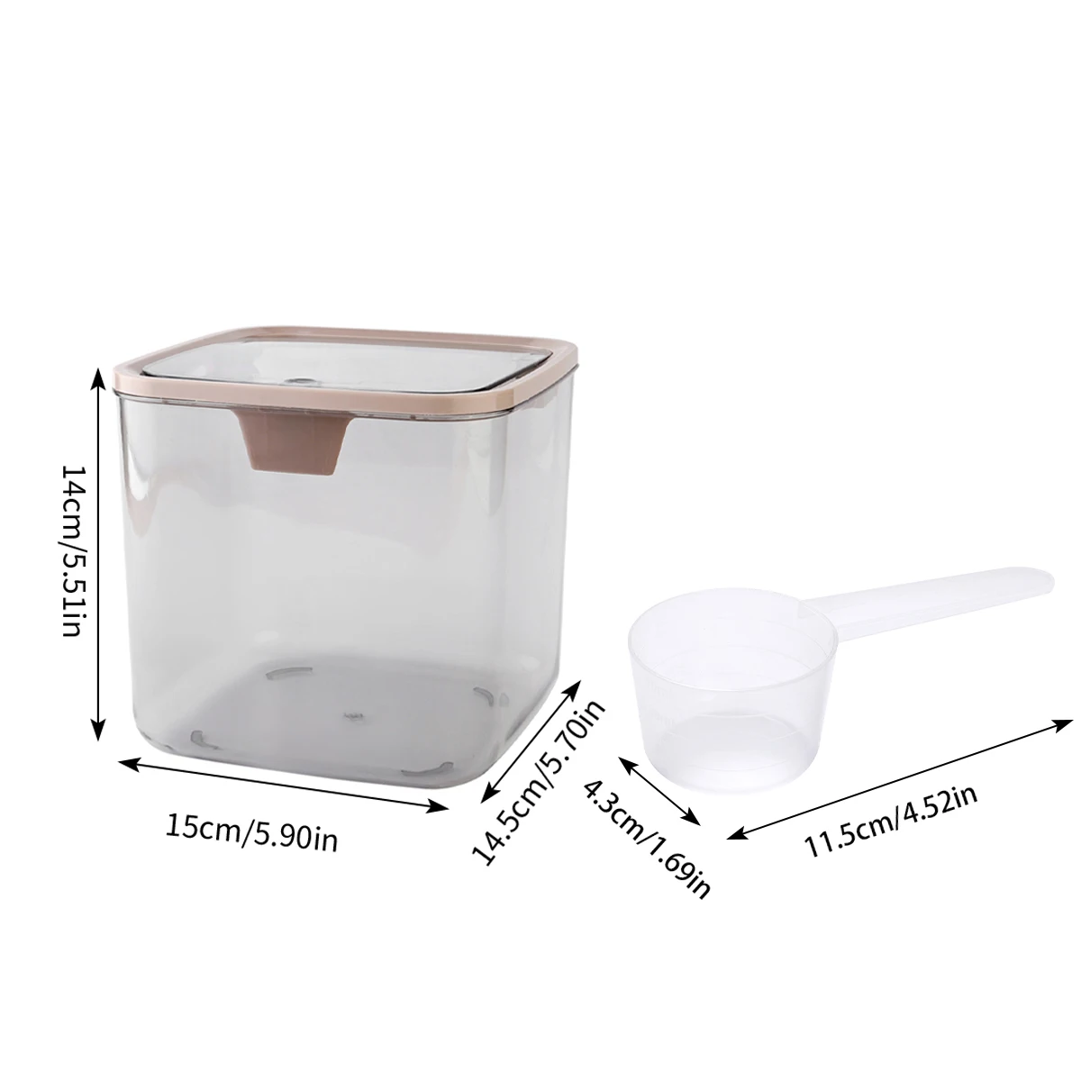 Laundry Pods Containers Storage Box Laundry Powder Containers Laundry Detergent Dispenser with Lids and Labels for Laundry Room