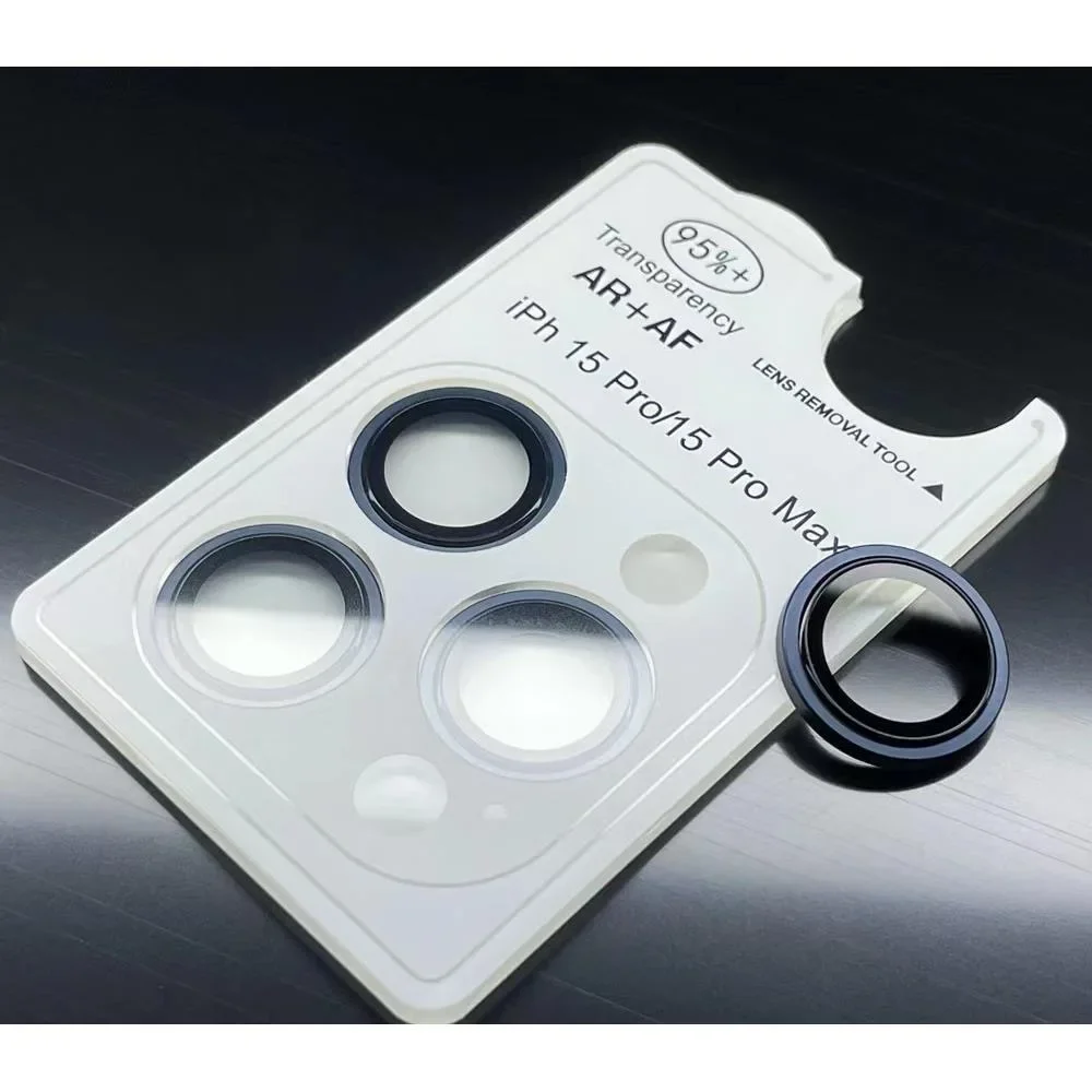 Protector de lente de cámara para IPhone 17, 16, 15 Pro Max 12, Mini Protector de anillo de Metal, lente de cámara de cristal para IPhone 14, 15 Plus, 3-2 uds.