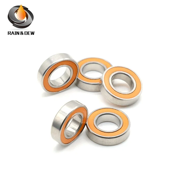 1Pcs  S6701 2RS CB ABEC7 12X18X4 mm 6701 Stainless steel hybrid ceramic ball bearing Without Grease Fast Turning