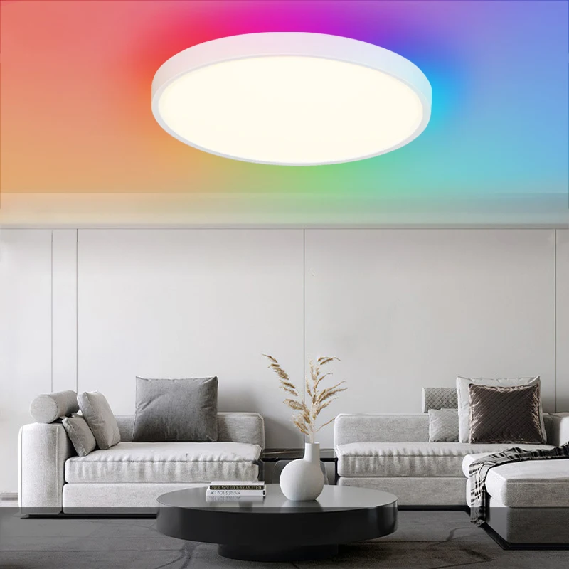 40W Modern WiFi Smart LED Ceiling Light APP Voice Control with Alexa Remote Control Ceiling Lamp RGB+Dimmable Bluetooth Music