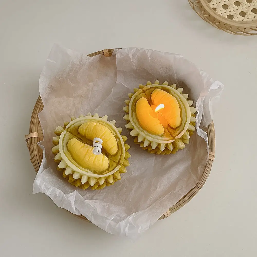 Durian Scented Candles High Aesthetic Desktop Ornaments Smokeless Fragrance and Creative Gift Friend's Wedding Anniversary Gift