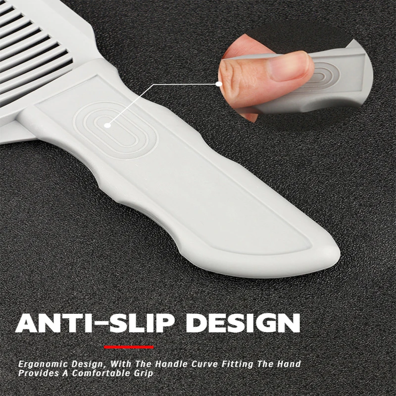 New Curved Fading Comb Heat-resistant Haircut Clipper Comb For Men Professional Barber Flat Top Fade Combs Salon Styling Tools