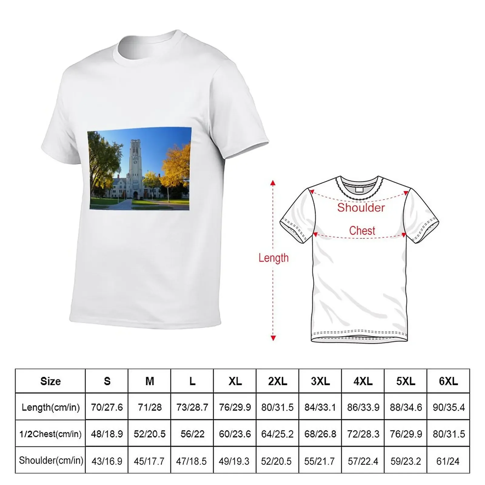 University of Toledo- University Hall T-Shirt Short sleeve tee kawaii clothes Men's t-shirts