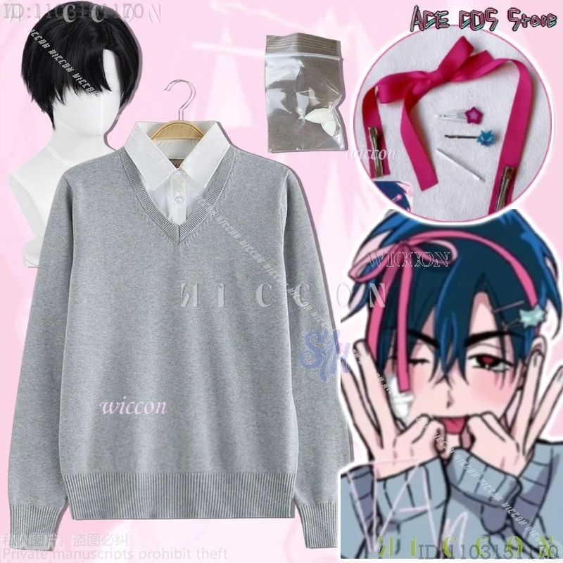 

Костюм на Хэллоуин Disfraz Round7 Blink Gone Ivan Anime Alien Stage Косплей Корея Idol Card Ложная униформа из двух предметов Kawaii Jirai