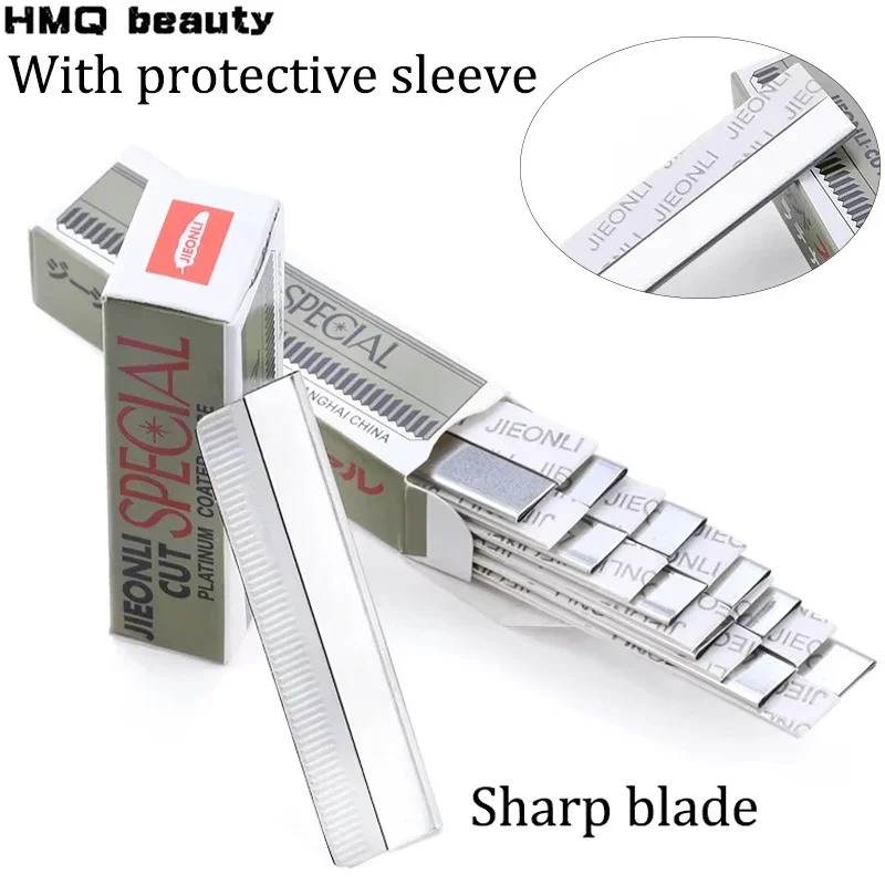 10/80Pcs Eyebrow Trimmer Hair Remover Stainless Steel Women Razor For Eyebrows Face Shaver Hair Removal Knife Salon Makeup Tools