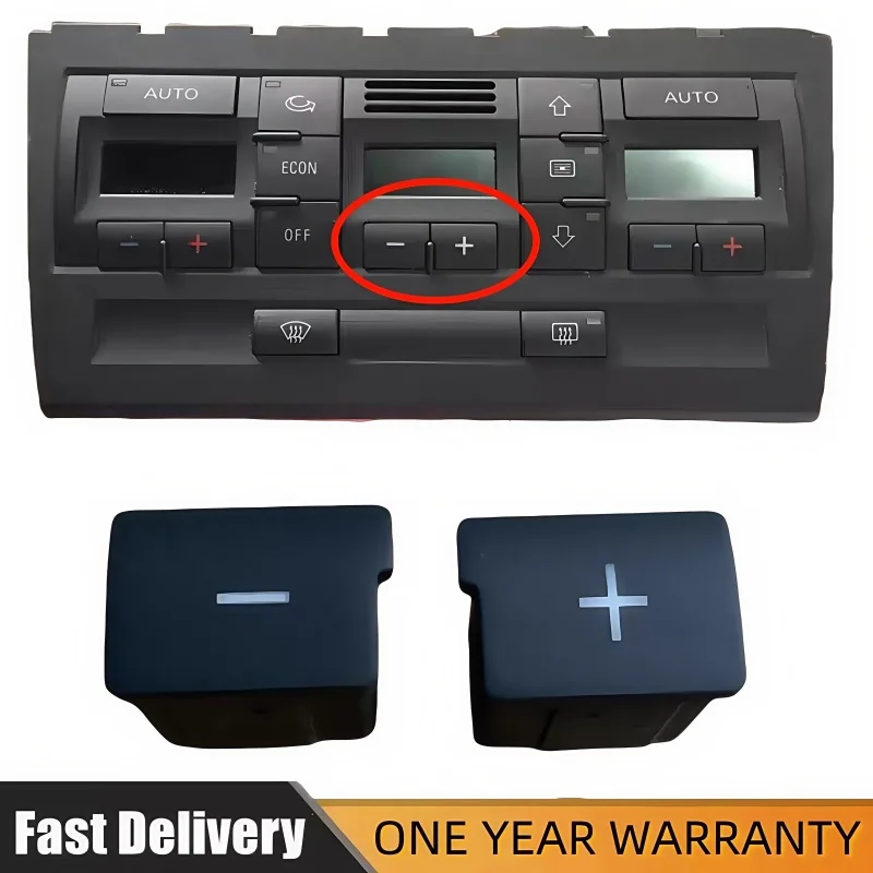 

For Audi A4 B6 B7 Air Conditioning Panel Button Controller Button Switch Wind Speed Adjustment Button Cover
