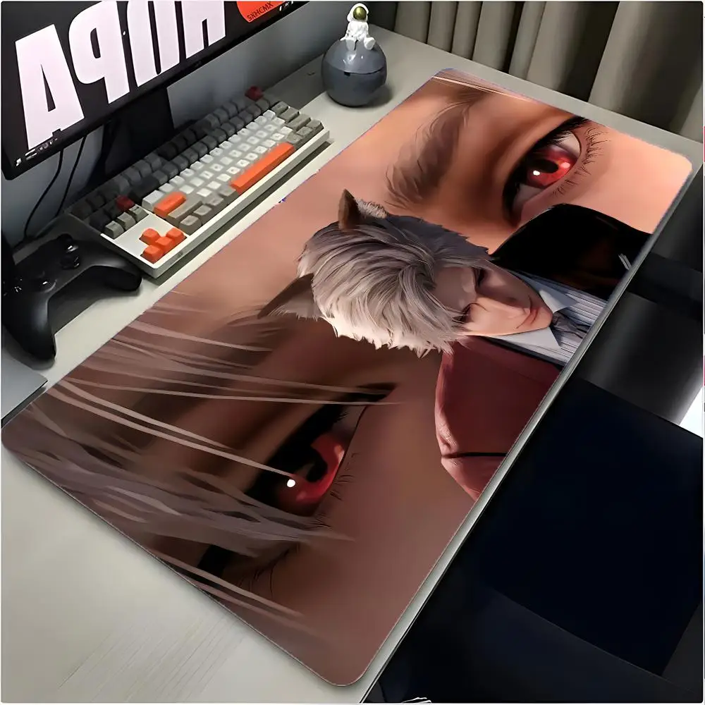 S-Sylus Love and Deepspace Mouse Pad Large Mouse Pad Desk Mat Non‑Slip Board Gaming Mat Stitched Edge Design