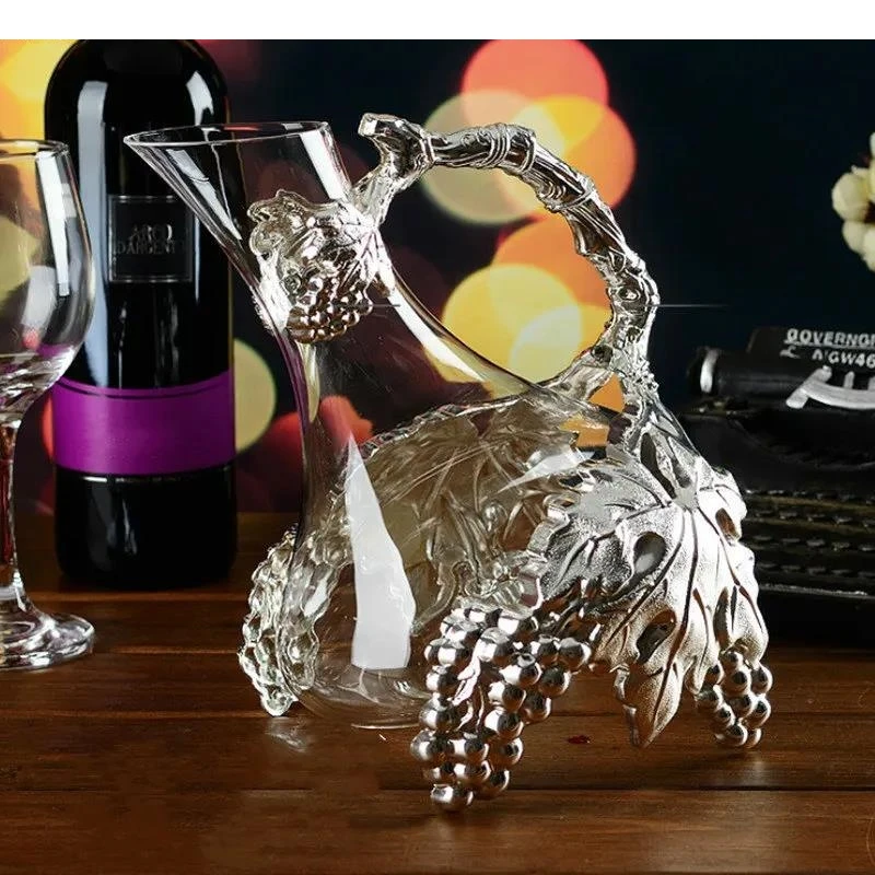 

Роскошный стеклянный графин на 1000 мл в европейском стиле, бар, семейный набор для вина, прозрачный красный подарок для бармена