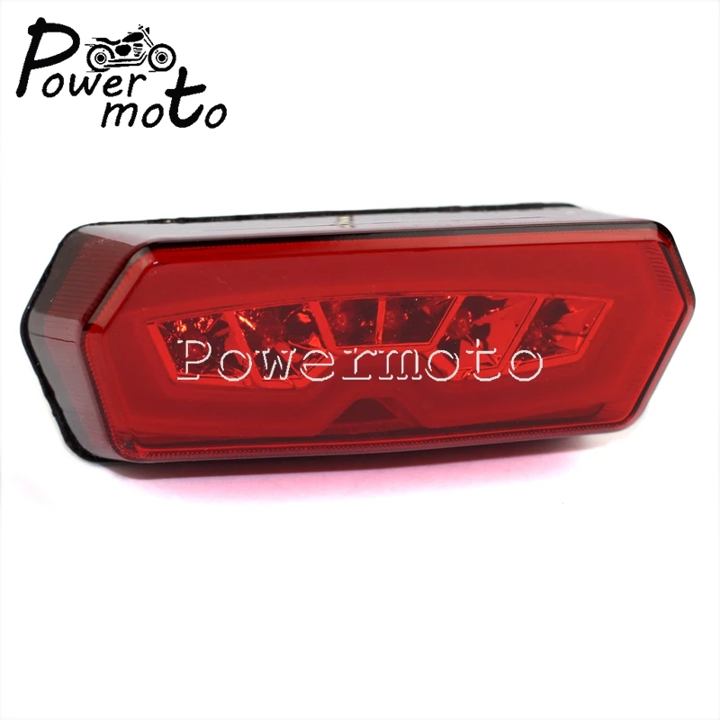 For Honda CB650F CBR650F 2014-2015 CTX700N 2013-2015 MSX Grom 125 2013-2016 Motorbike Red Integrated LED Turn Signals Tail Light