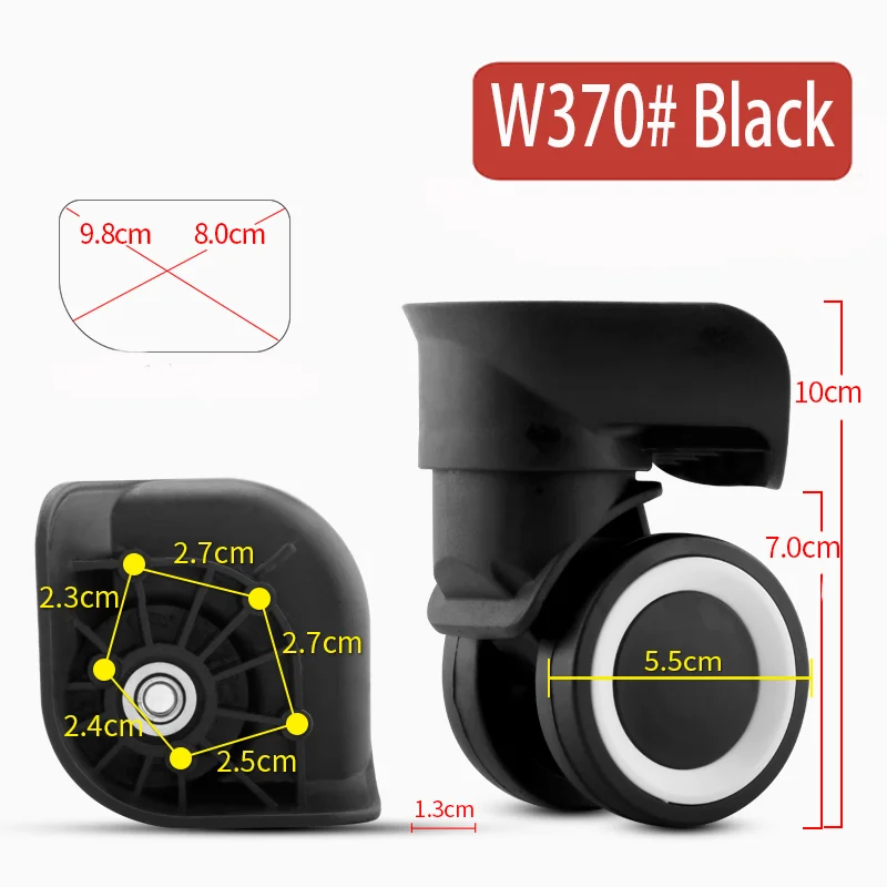 Trolley suitcase universal wheel accessories luggage wheel universal pulley repair and replacement luggage replacement roller pa