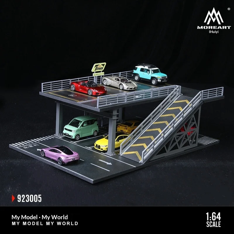 

Moreart 1:64 Scale Steel Structure Assembled Parking Lot Platform Diecast Car Model Display Diorama For1:64 Car Model Collectors