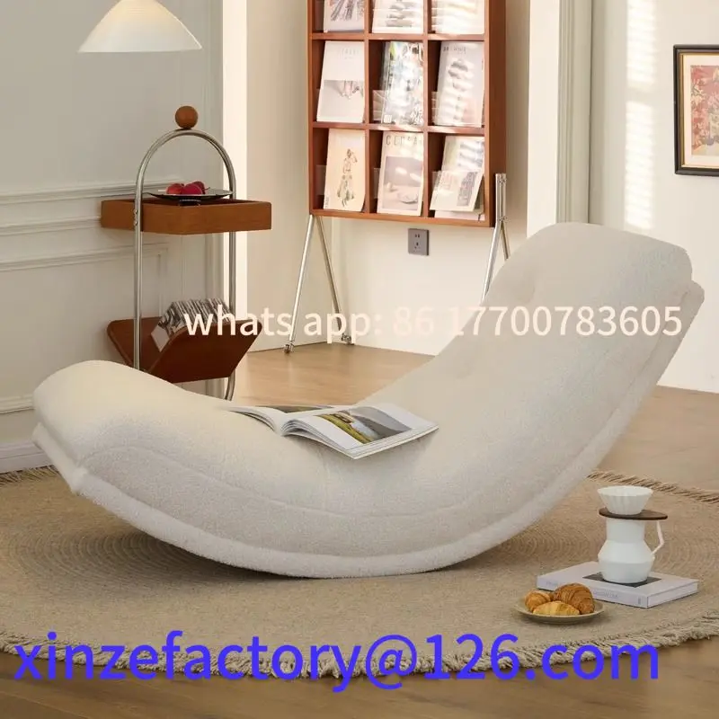 

Customizable Cozy Rocking Chair for Small Living Rooms | Lie-Down & Sleep Comfort | Space-Saving Design