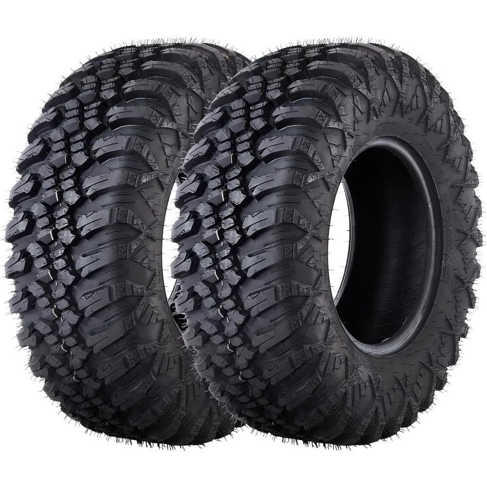 2-Pack 30x10R14 ATV Tires, 8PR All Terrain Tubeless UTV Tire for Trail, Mud & Sand, 30x10-14 Off-Road Tires with Aggressive Tread & Puncture Resistance