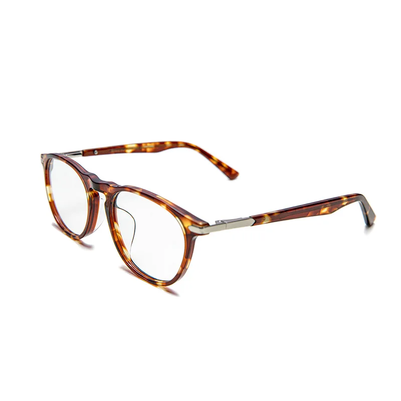 Maden Tortoiseshell Ultralight Thin Glasses Frames Quality Retro Round Unisex Eyewear Fashion Gentlemen Eyeglass Accessories