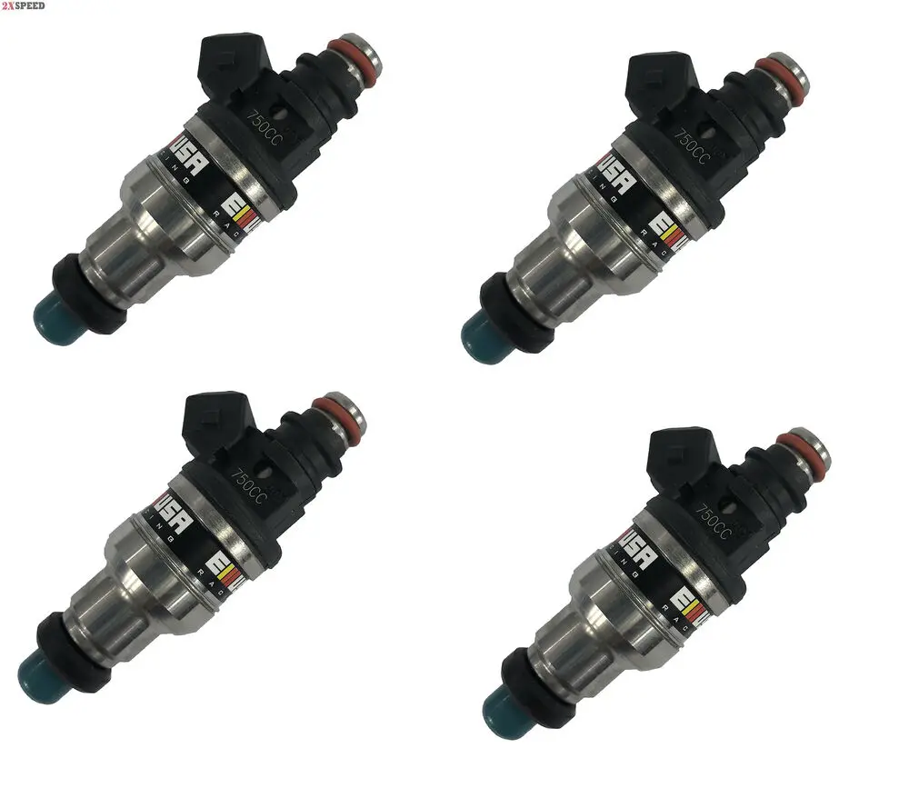 4 pcs of 750cc Fuel Injectors for 92-96  B16 B18 B20 D16 D18 F22 H22 H22A VTEC