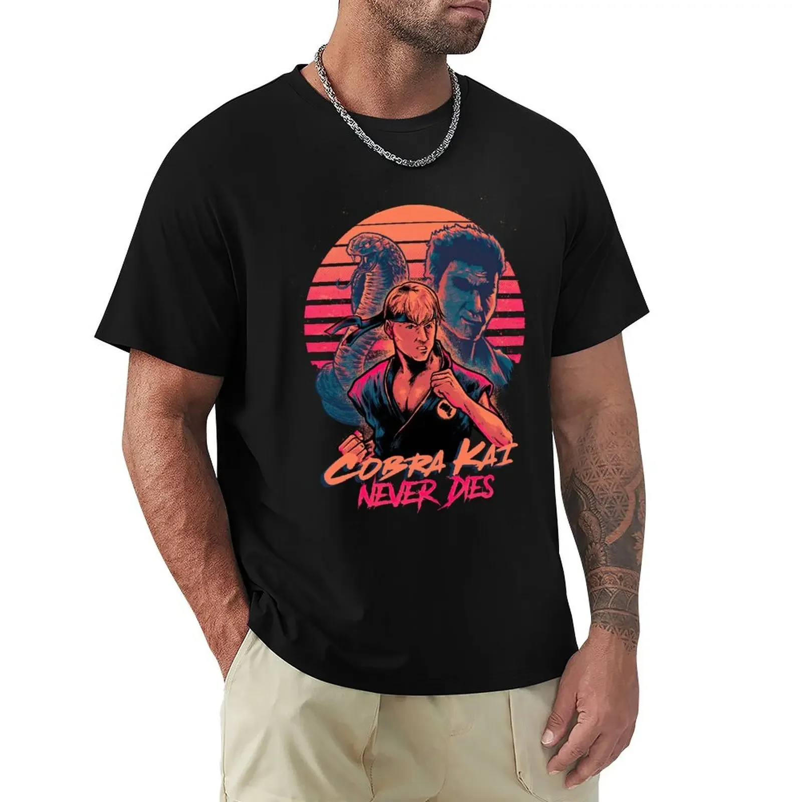 Cobra Kai Nunca Muere Hechos T Shirt Harajuku Short Sleeve T-shirt 100% Cotton Graphics Tshirt Tops