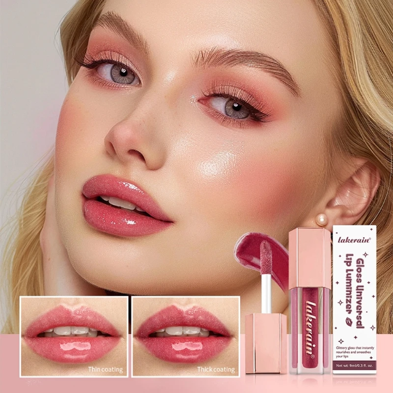 Nuovo smalto per labbra luminoso perla glitter specchio lucidalabbra asta lucidalabbra rossetto per ragazze moda di bellezza durevole e incomparabile