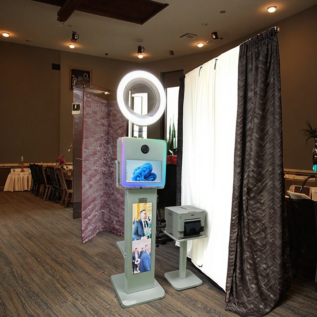 

2026 New Portable LCD Touch Screen Photobooth Machine Wedding Party DSLR Selfie Photo Booth