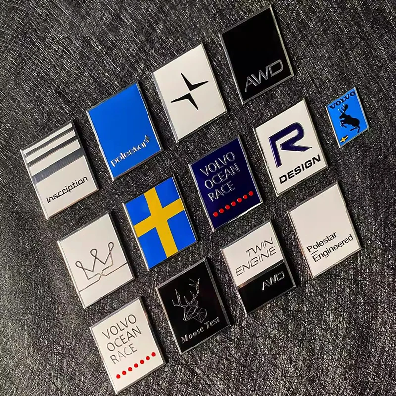 ثلاثية الأبعاد فولفو الألومنيوم شعار AWD شعار جسم السيارة الجذع ملصق لفولفو XC90 V90 V60 XC60 V40 EC40 EX40 S80 S60 S90 C40 XC40 V70 XC70