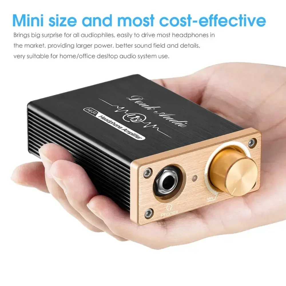 Douk Audio U3 Mini Pure Class A Headphone Amplifier HiFi Ultra-compact Home Desktop Stereo Amp for HD580/HD600/HD650 Headsets