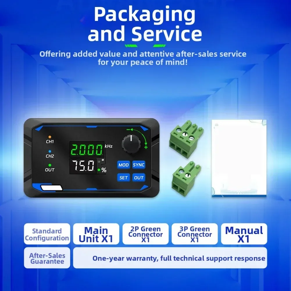 Dual Channel Motor Driver Speed Controller Signal Generator Adjustable Frequency and Phase for Creative DIY Projects