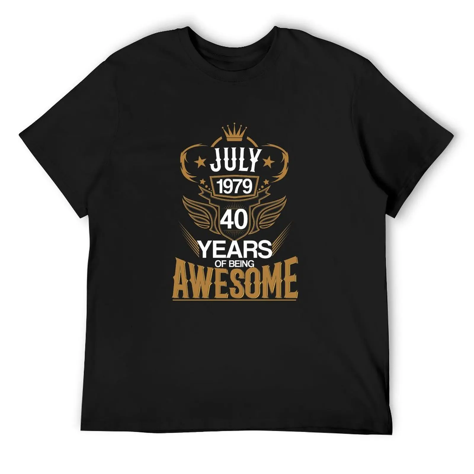 

Born in July 1979 40th Years of Being Awesome T-Shirt plus sizes vintage anime shirt t shirts for men cotton