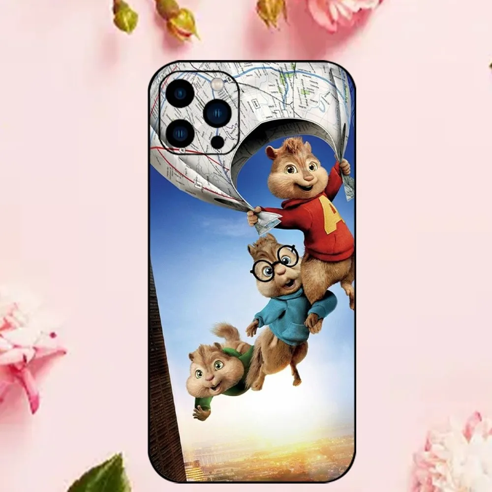 Miniso Alvin and the Chipmunks Phone Case For iPhone 15 14 13 12 Mini 11 Pro Max X XR XS 8 SE Plus Shell