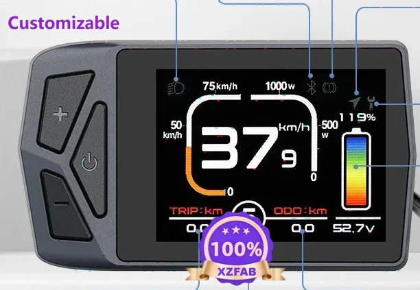 Factory Direct 2026 Instrument with Bluetooth adapter Bafang central motor BBS HD motor color code meter