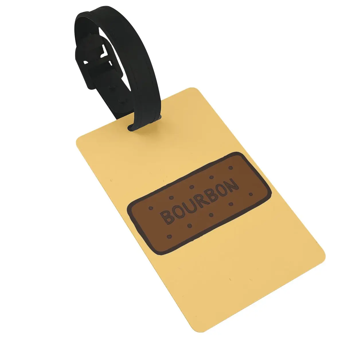 Chocolate Bourbon Biscuit Luggage Tags Suitcase Accessories Travel Baggage Boarding Tag Portable Label Holder ID Name Address