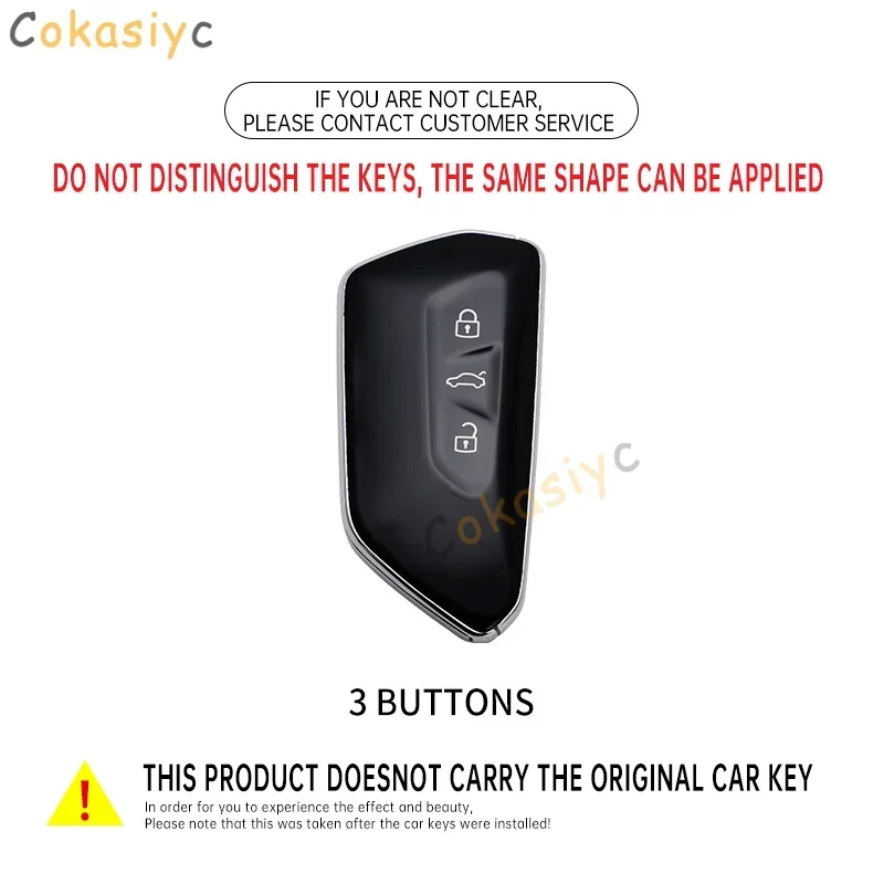 ل VW Volkswagen Golf 8 MK8 ID.3 ID.4 كوبرا سكودا اوكتافيا A8 سيات ليون MK4 سبيكة سيارة مفتاح بعيد غطاء حماية شل حقيبة #2