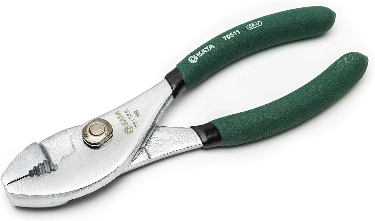 

6-Inch Slip-Joint Pliers, Chrome Vanadium Steel Body, with Green Handles and Joint Assembly - ST70511ST